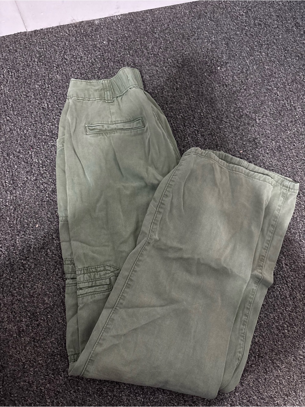 Womens Olive Green Casual Pants